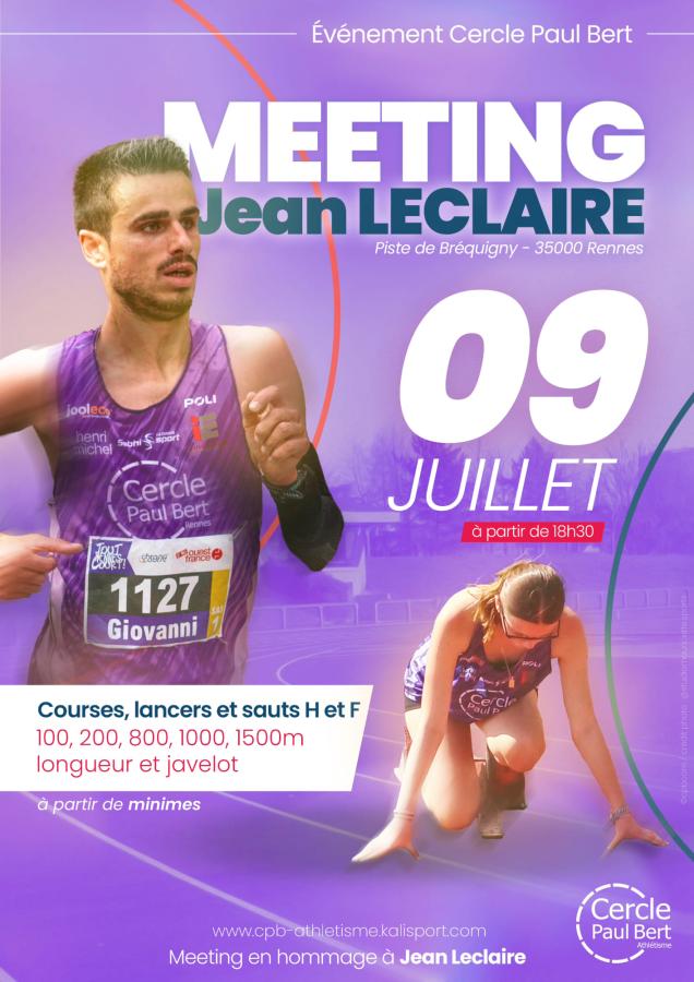 Affiche Meeting Jean Leclaire